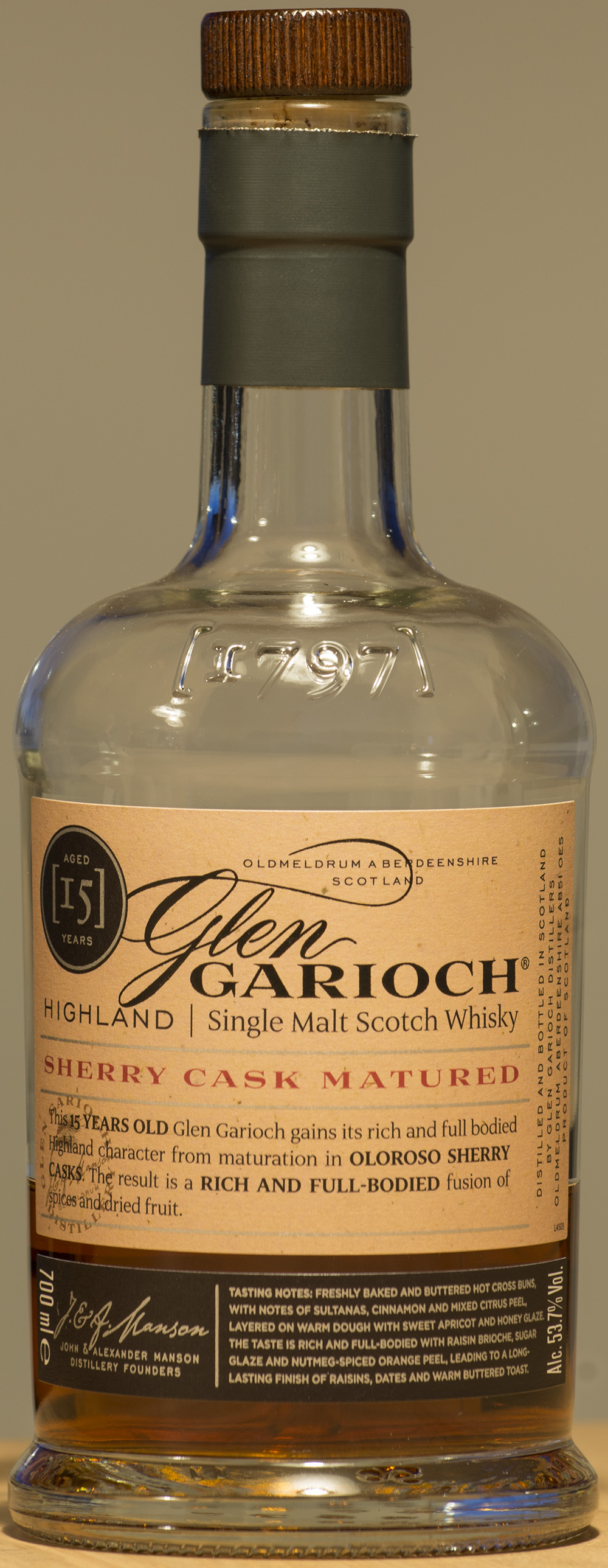 Billede: DSC_9085 - Glen Garioch 15 - bottle front.jpg