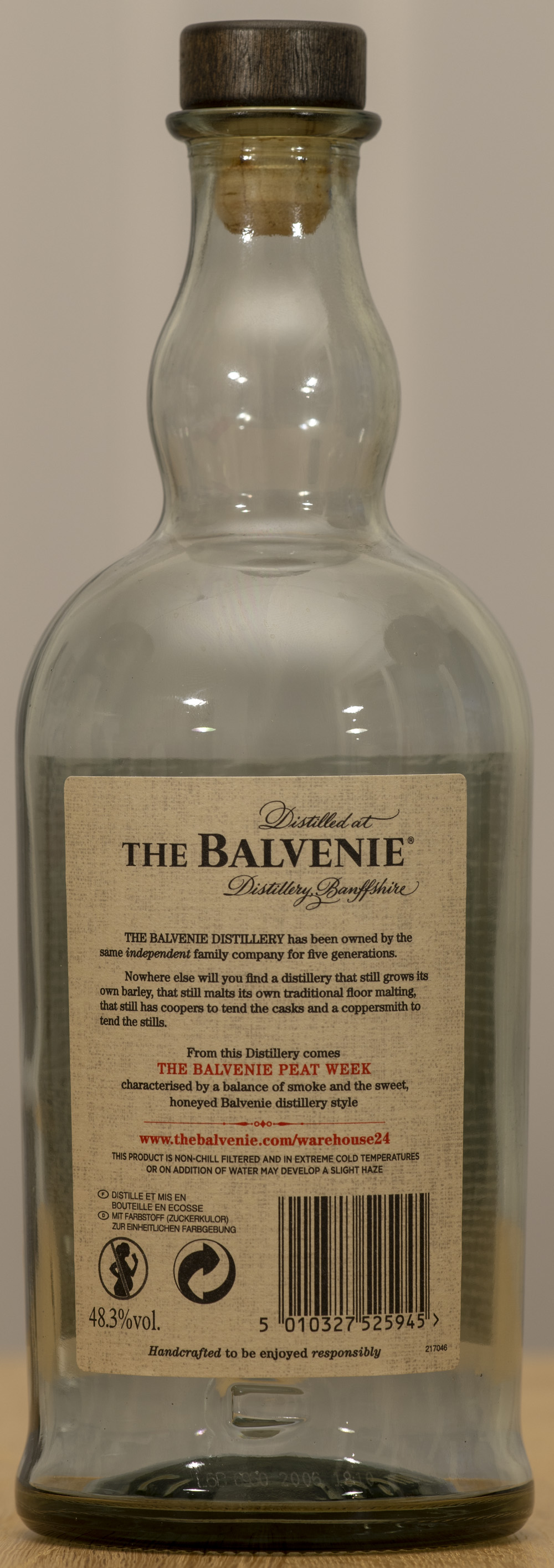 Billede: PHC_1556 - Balvenie Peat Week - bottle back.jpg