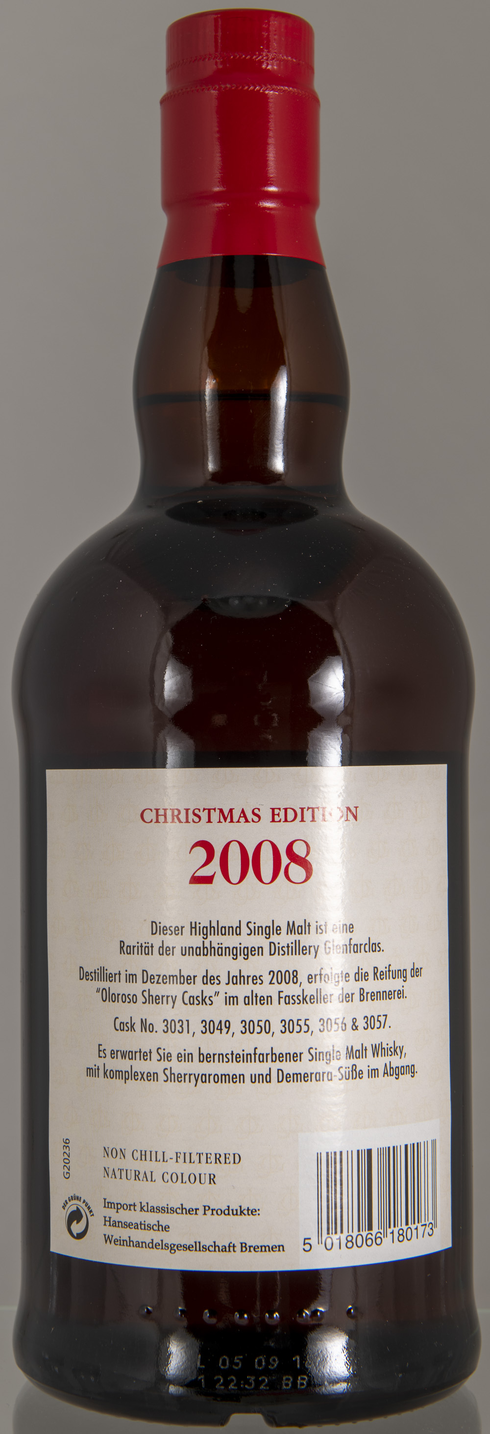 Billede: PHC_2476 - Glenfarclas 2008 Christmas Edition - bottle back.jpg