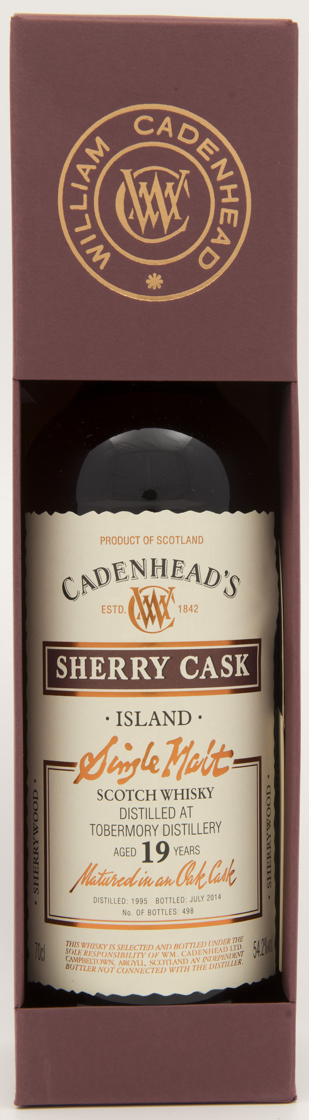 Billede: DSC_4827 - Cadenheads Sherry Cask - Tobermory 19 years - bottle in box.jpg
