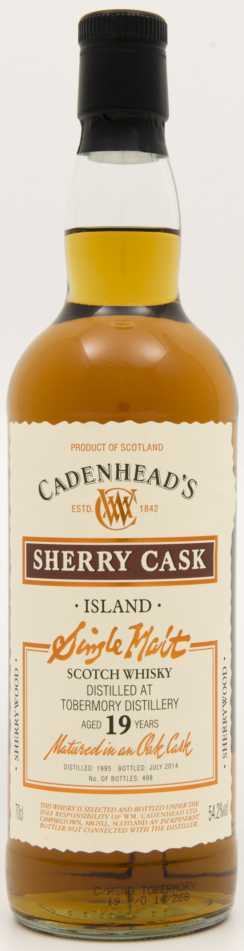 Billede: DSC_4828 - Cadenheads Sherry Cask - Tobermory 19 years - bottle front.jpg