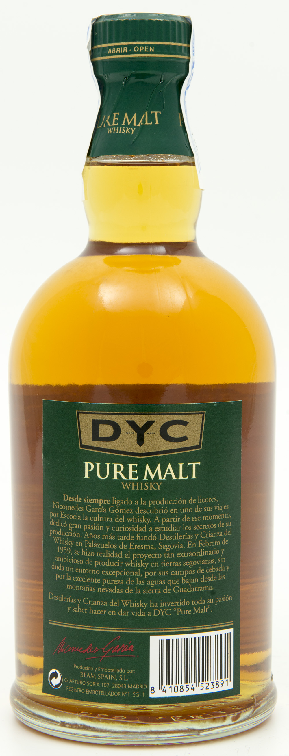 Billede: DSC_6194 - DYC Pure Malt - bottle back.jpg