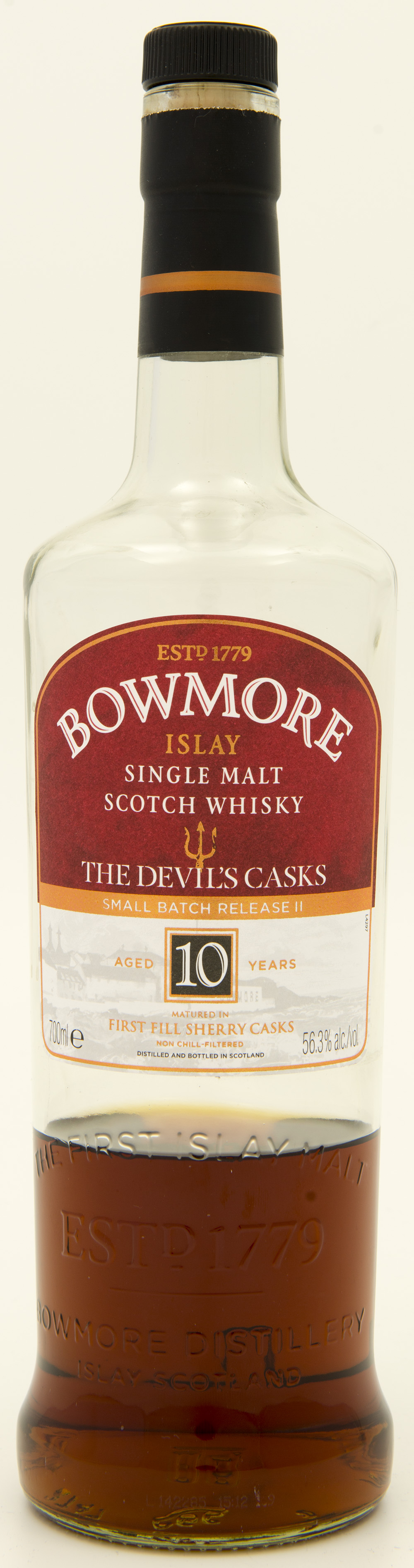 Billede: DSC_8155 - Bowmore Devils Cask Release II - bottle front.jpg