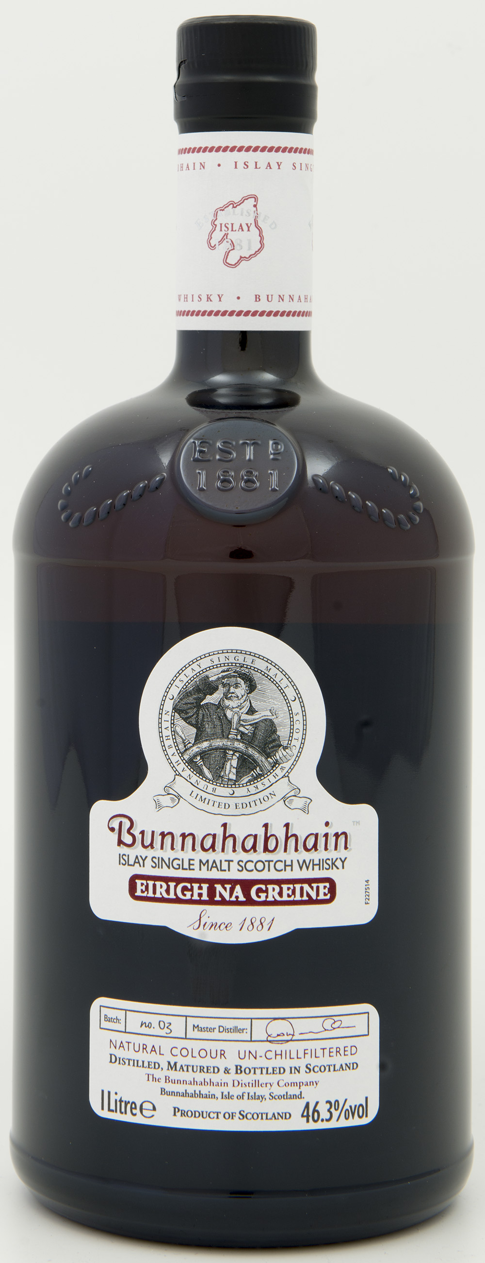 Billede: DSC_8208 - Bunnahabhain - Eirigh Na Greine - bottle front.jpg