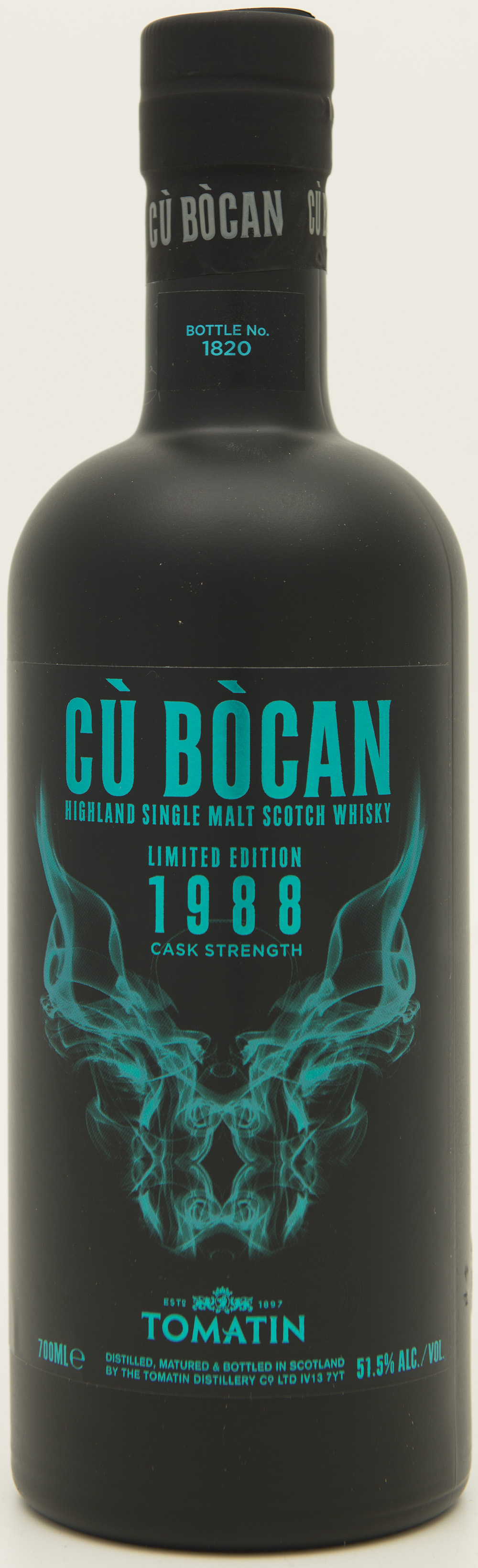 Billede: DSC_1135 - Tomatin Cu Bocan Limited Edition 1988 Cask Strength - bottle front.jpg