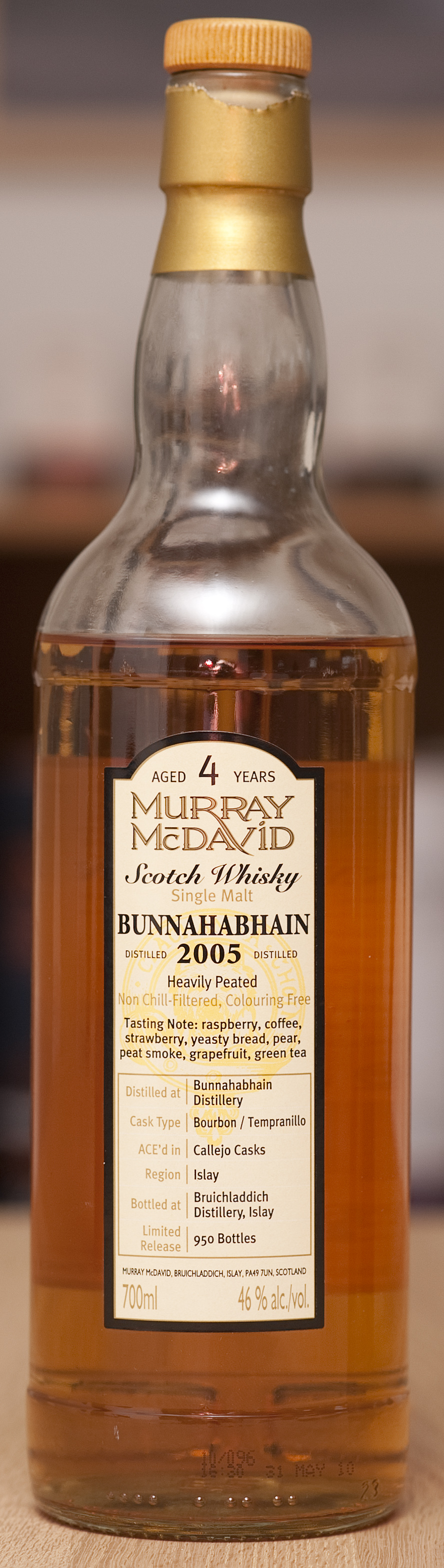 Billede: Bunna 2005 peat murray mcdavid - bottle.jpg