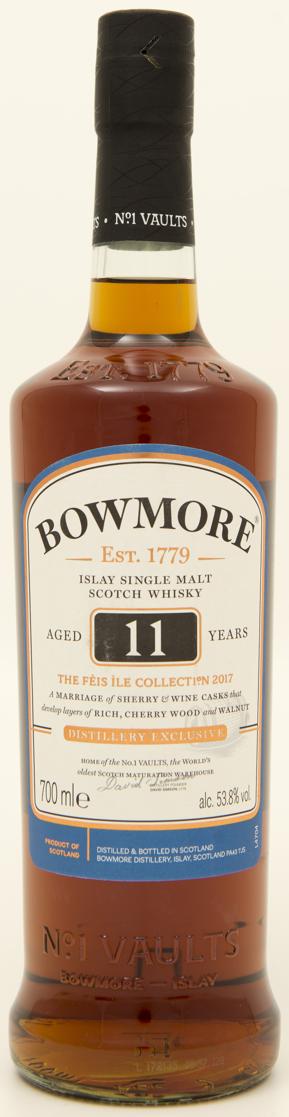 Billede: DSC_3217 - Bowmore 11 - Feis Isle 2017 - bottle front.jpg