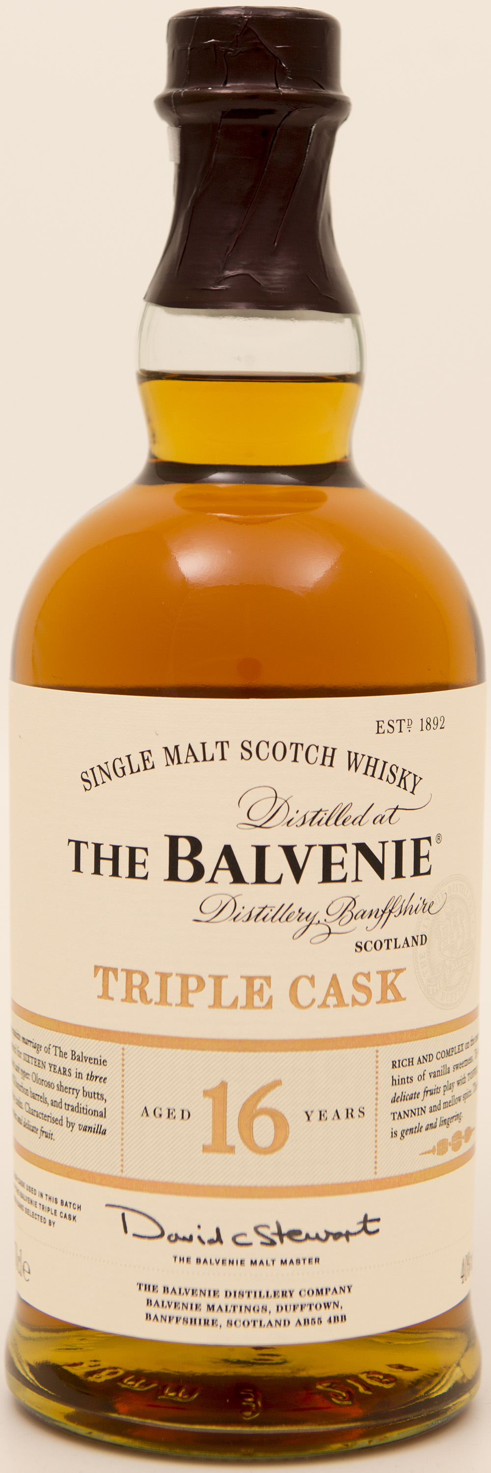 Billede: DSC_3730 - Balvenie 16 Triple Cask (bottle front).jpg