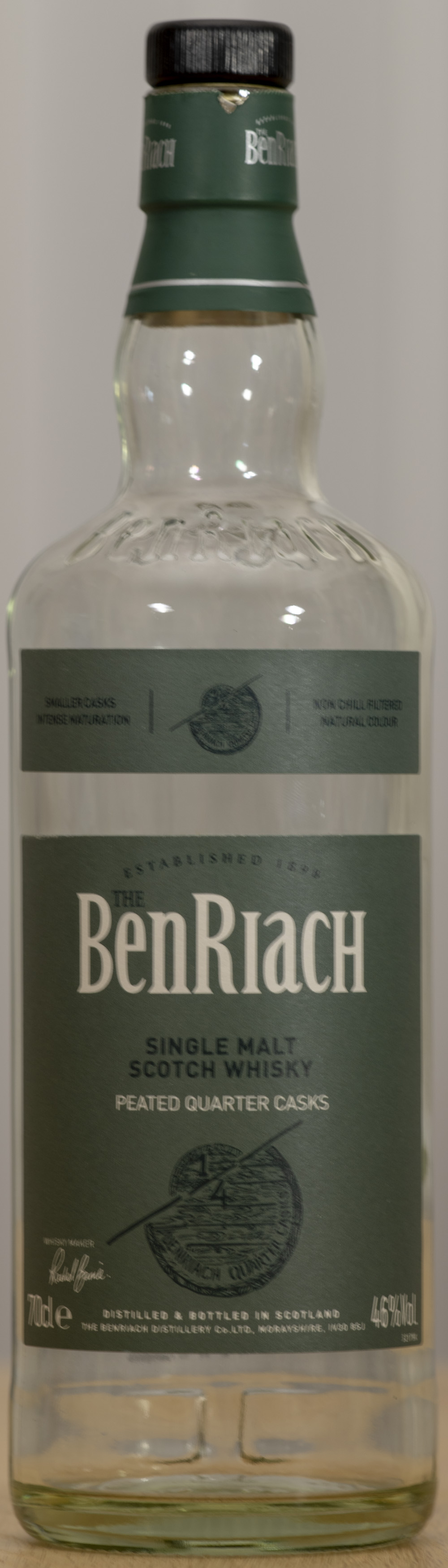 Billede: PHC_1578 - Benriach Peated Quarter Cask - bottle front.jpg