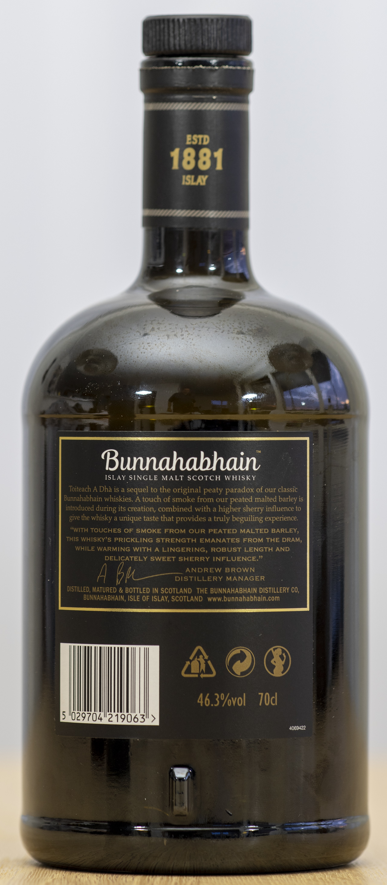 Billede: PHC_1529 - Bunnahabhain Toiteach a Dha - bottle back.jpg