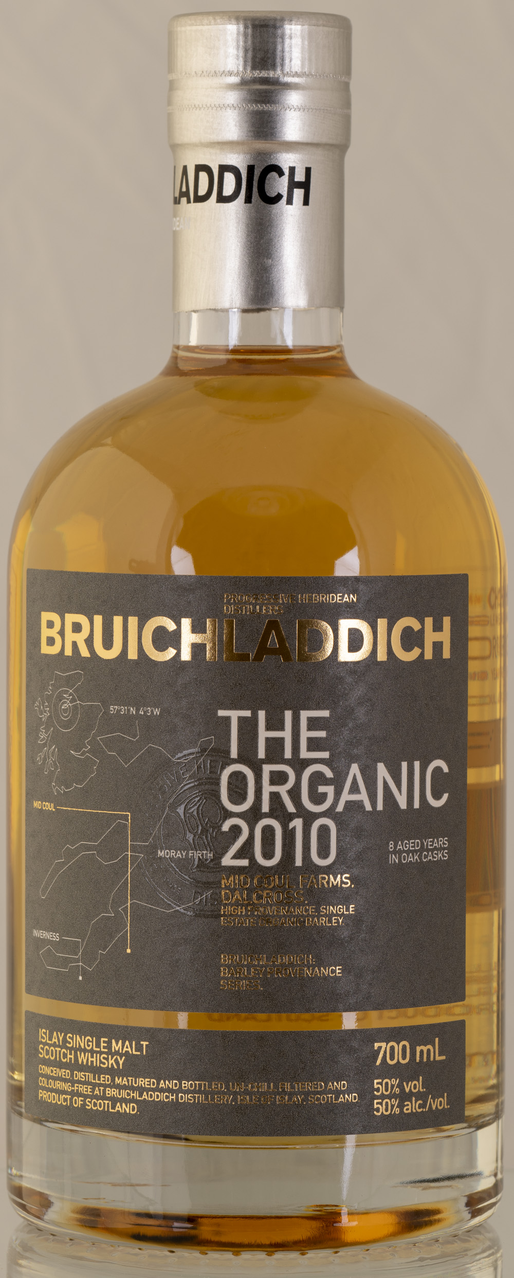 Billede: PHC_2288 - Bruichladdich the Organic 2010 Mid Coul Farms - bottle front.jpg