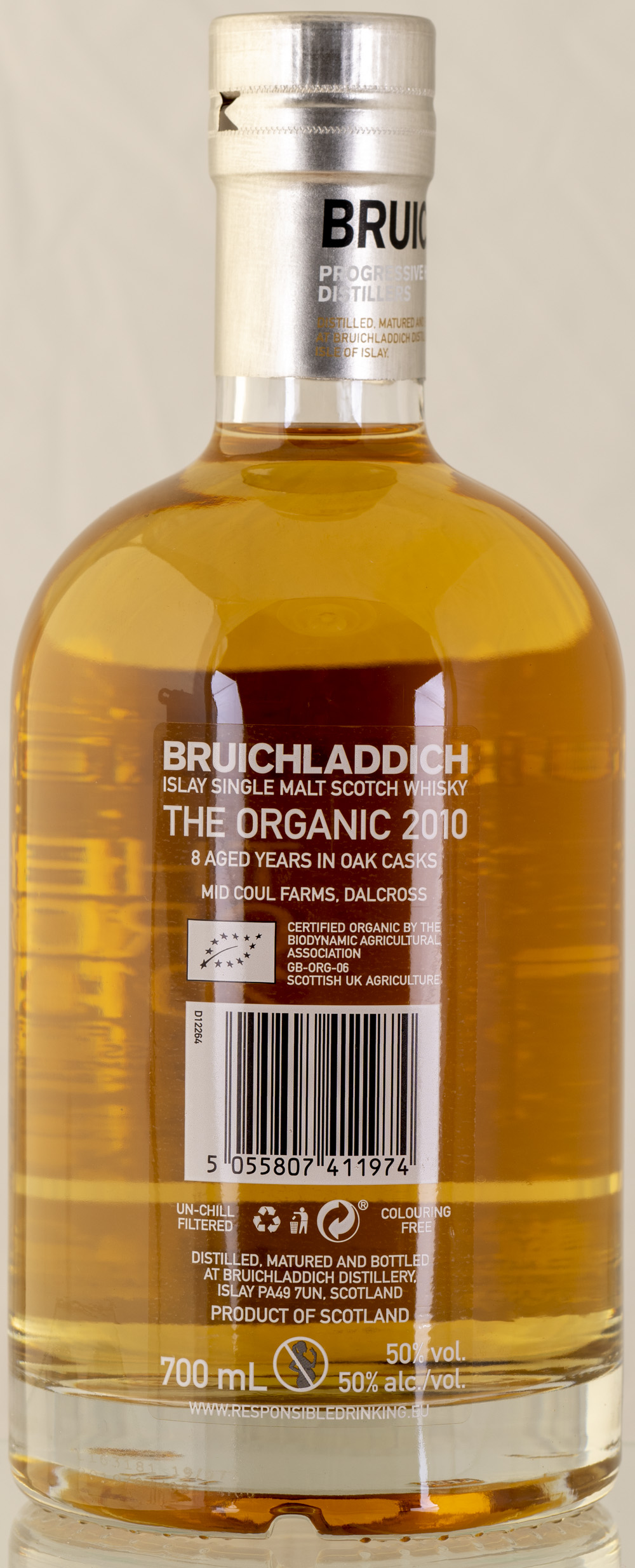 Billede: PHC_2289 - Bruichladdich the Organic 2010 Mid Coul Farms - bottle back.jpg