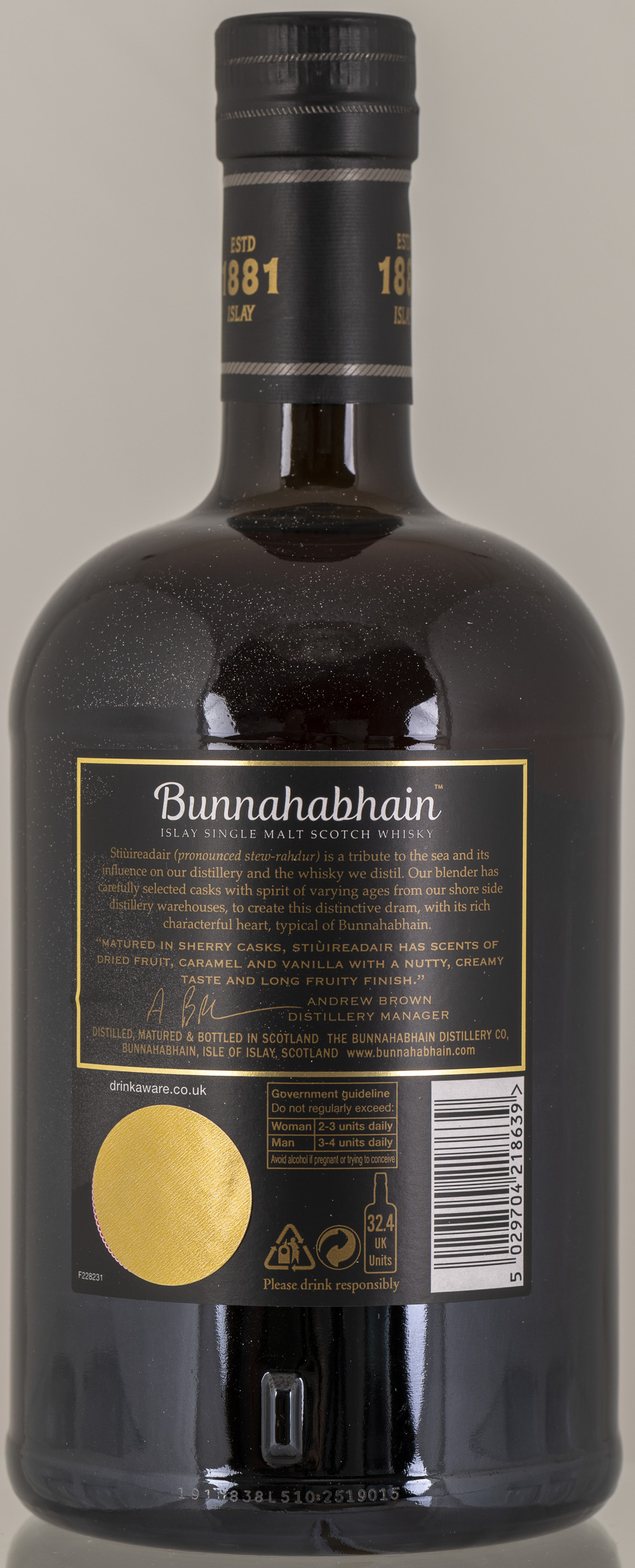 Billede: PHC_2199 - Bunnahabhain Stiuireadair - bottle back.jpg