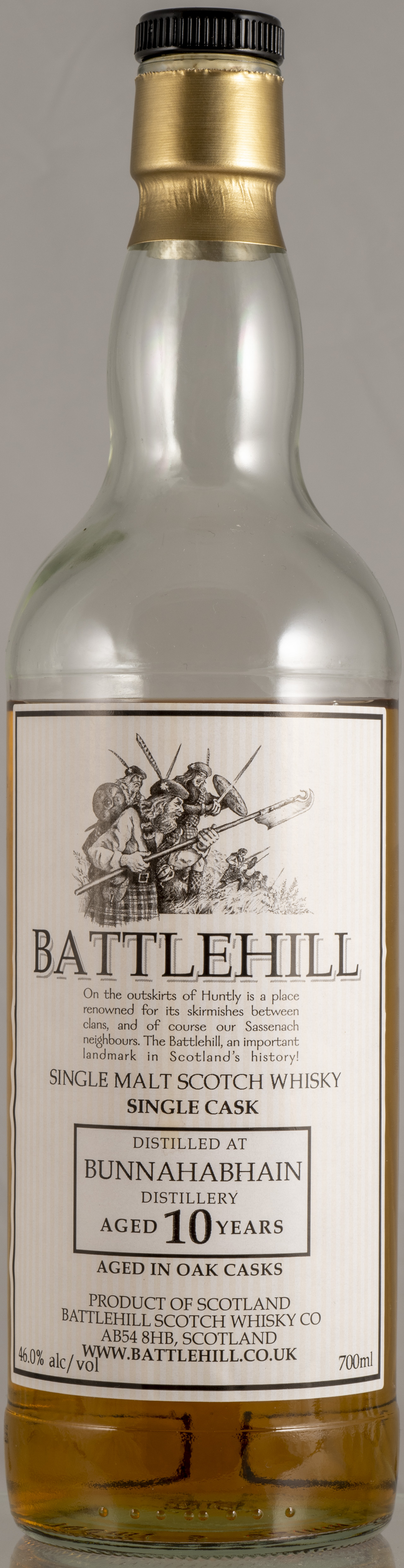 Billede: PHC_6072 - Battlehill Bunnahabhain - bottle front.jpg