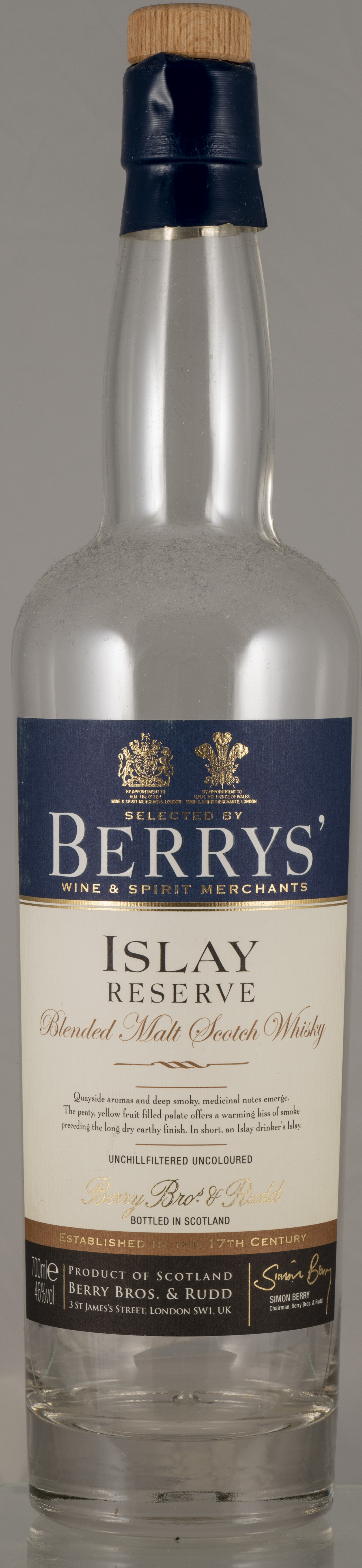 Billede: PHC_7135 - Berrys - Islay Reserve - bottle front.jpg