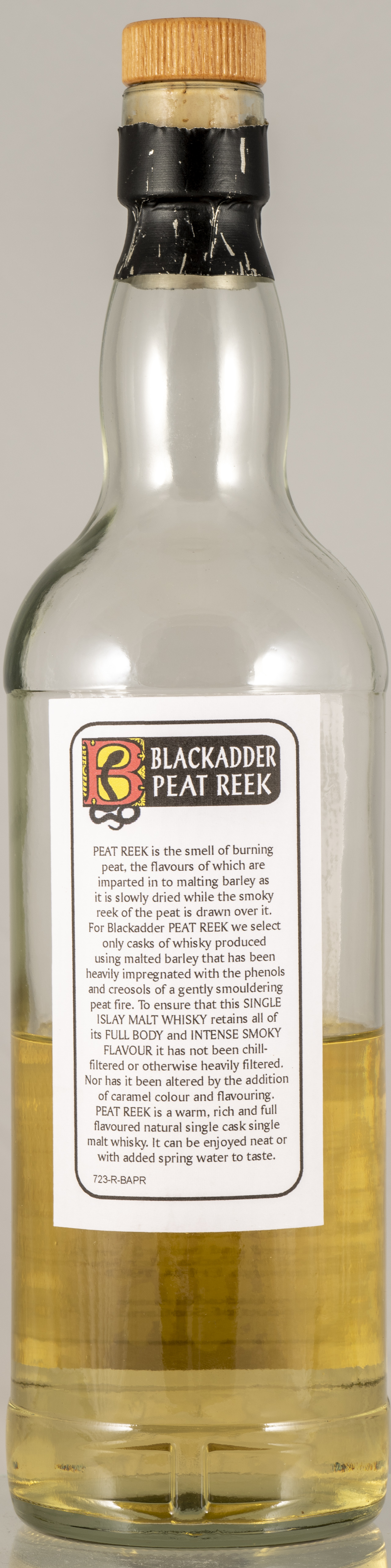 Billede: PHC_7085 - Blackadder Peat Reak - bottle back.jpg