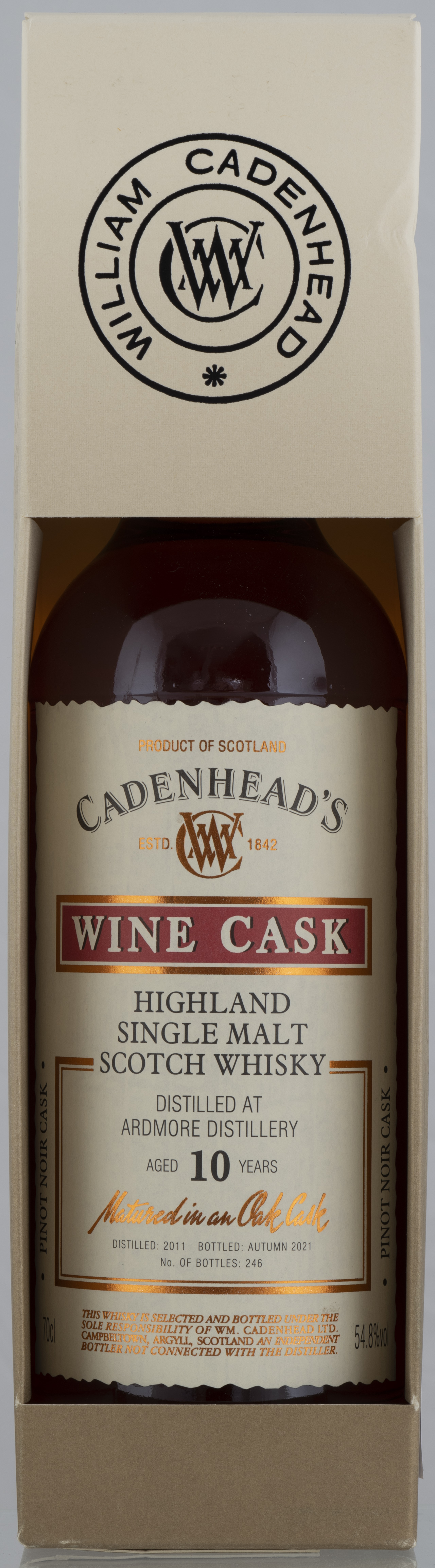Billede: PHC_7264 - Cadenhead Wine Cask 10 year Ardmore - box front.jpg