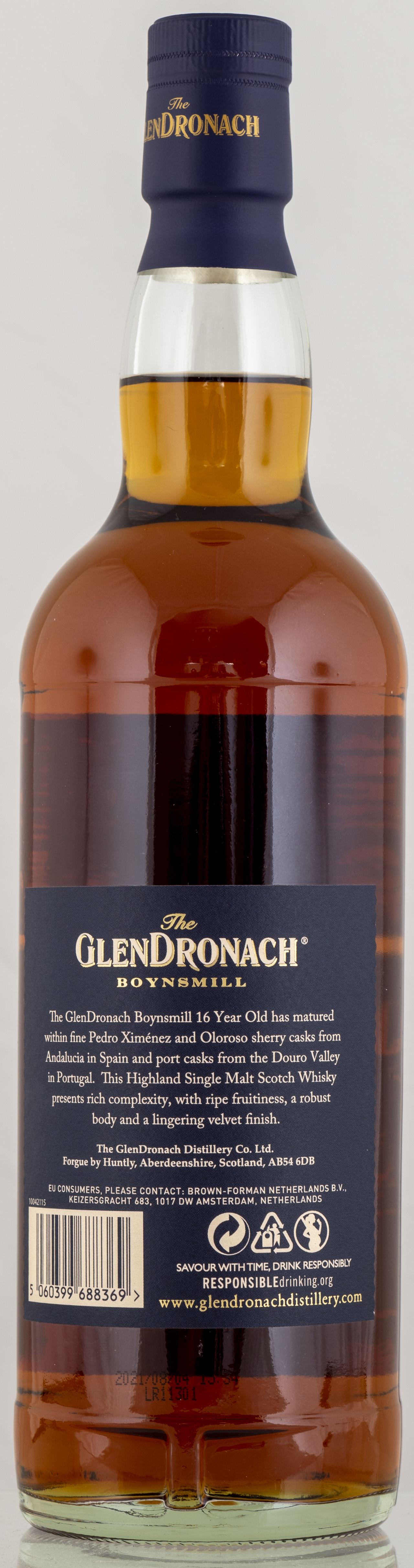 Billede: PHC_7296 - GlenDronach 16 Boynsmill - bottle back.jpg