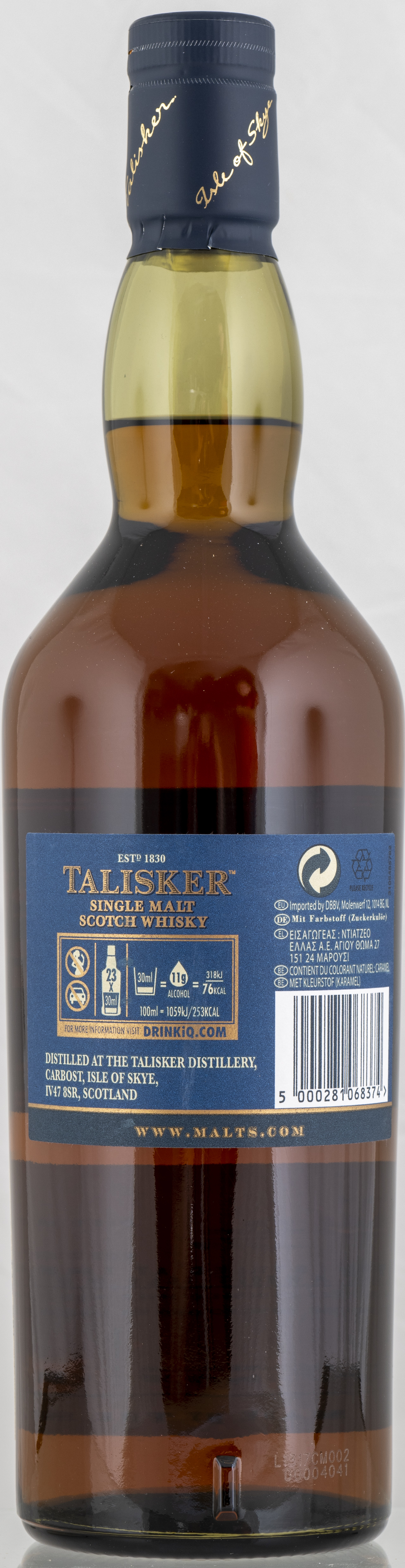 Billede: PHC_7307 - Talisker Distillers Edition TD-S 5XJ - bottle back.jpg