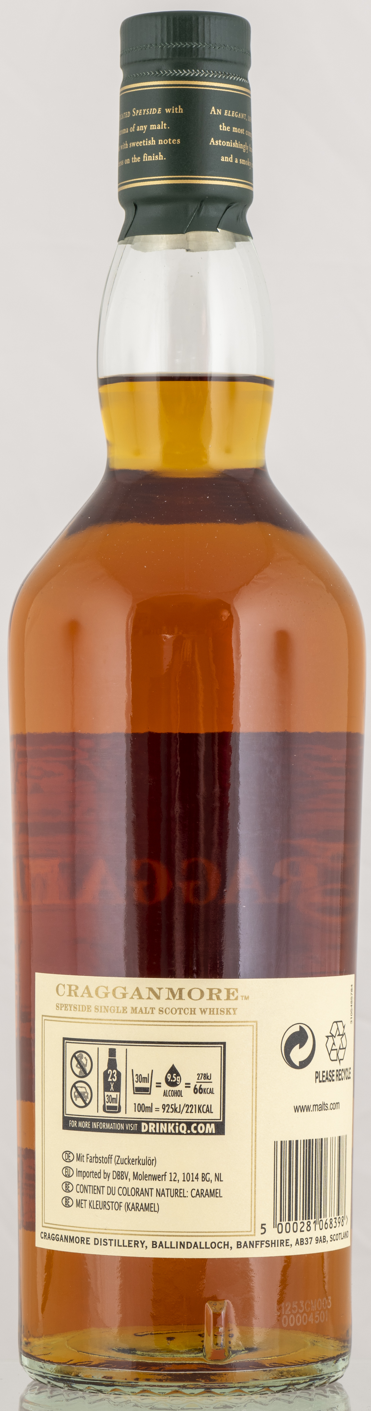 Billede: PHC_7311 - Cragganmore Distillers Edition 2009-2021 CggD-6573 - bottle back.jpg