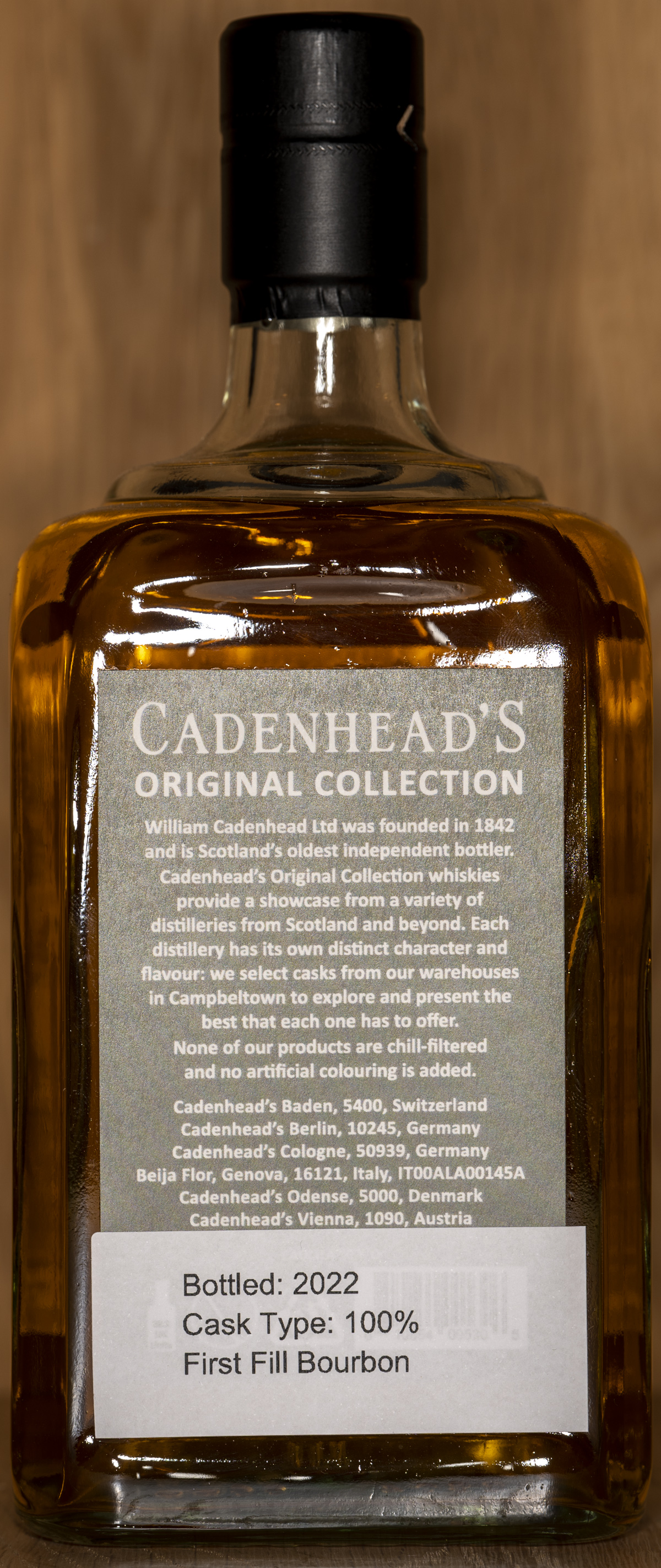 Billede: DSC_5051 - Cadenheads Original Collection Caol Ila 10 - bottle back.jpg