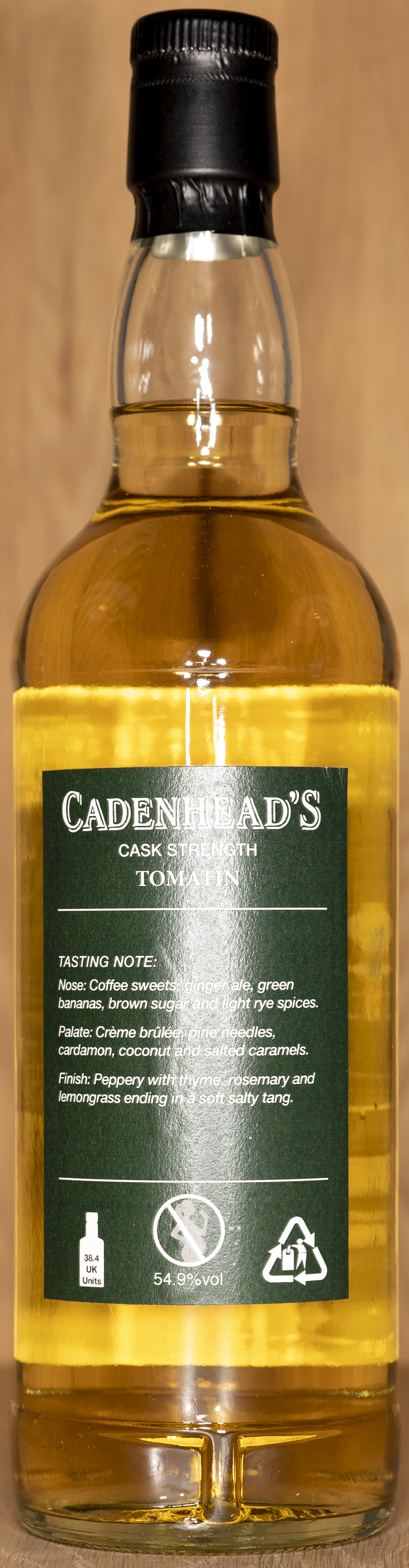 Billede: DSC_5005 - Cadenheads Authentic Collection Tomation 10 - bottle back.jpg