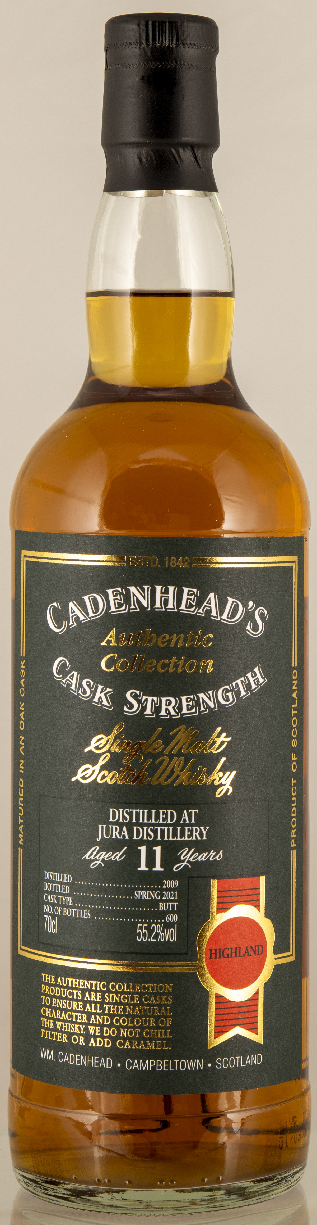 Billede: D85_8375 - Cadenhead Authentic Collection Jura 11 - bottle front.jpg