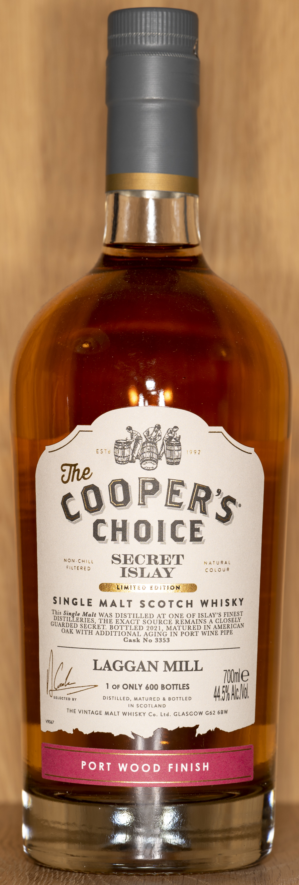 Billede: DSC_5046 - The Coopers Choice Secret Islay Laggan Mill - bottle front.jpg