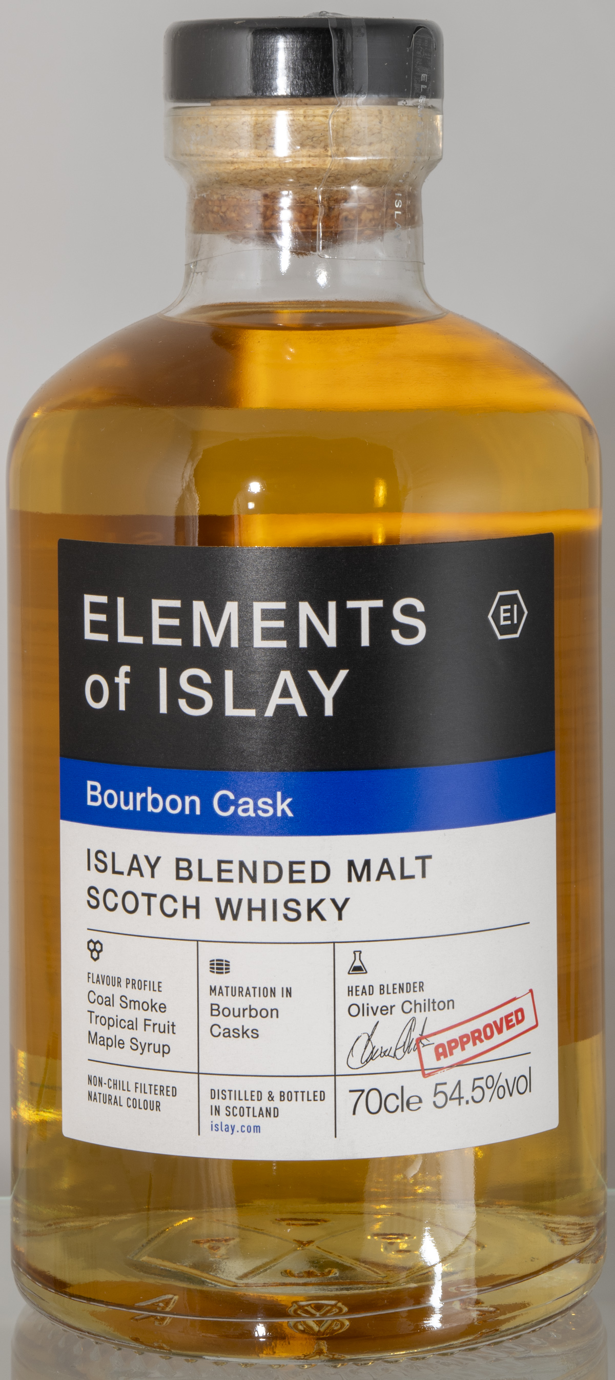Billede: D85_8316 - Elements of Islay - Bourbon Cask - bottle front.jpg