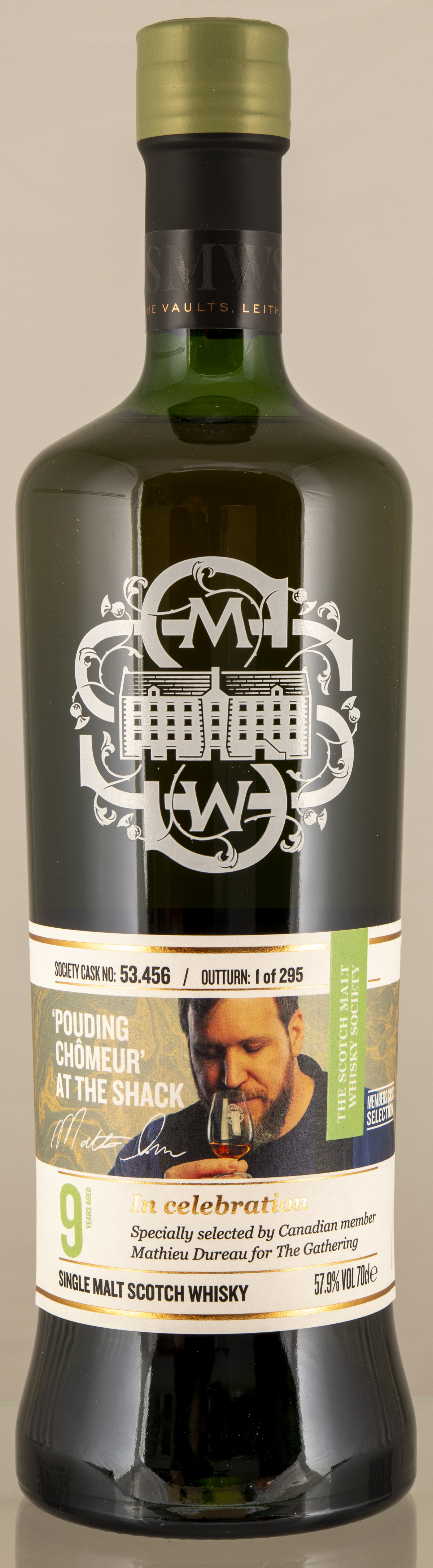 Billede: D85_8356 - SMWS 53.456 Pouding Chomeur at the Schack - bottle front.jpg