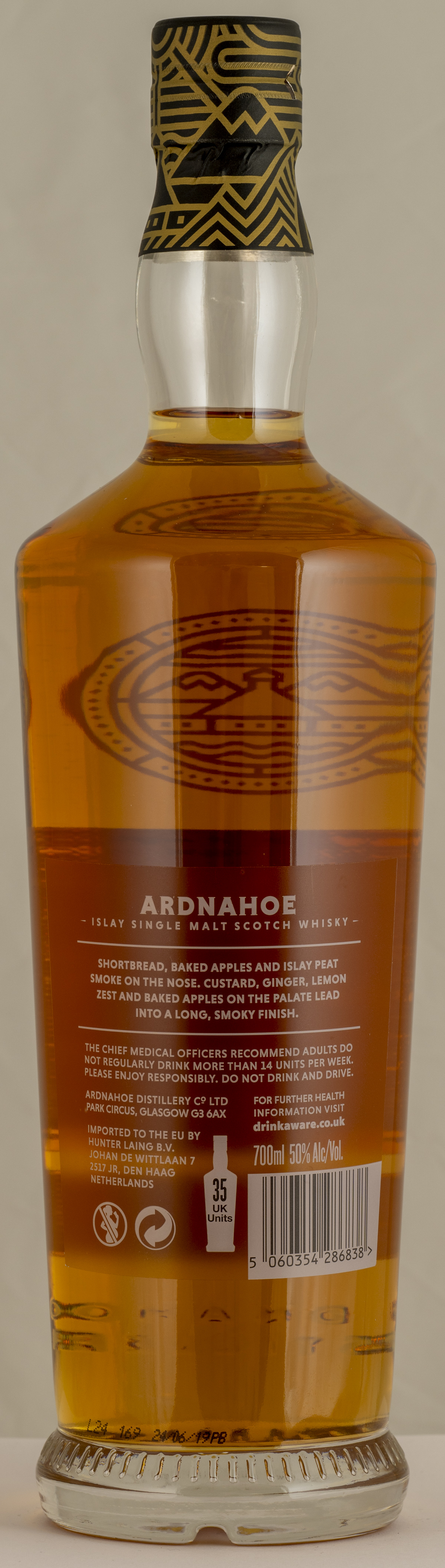 Billede: NZ8_6451 - Ardnahoe Inagural Release - bottle back.jpg