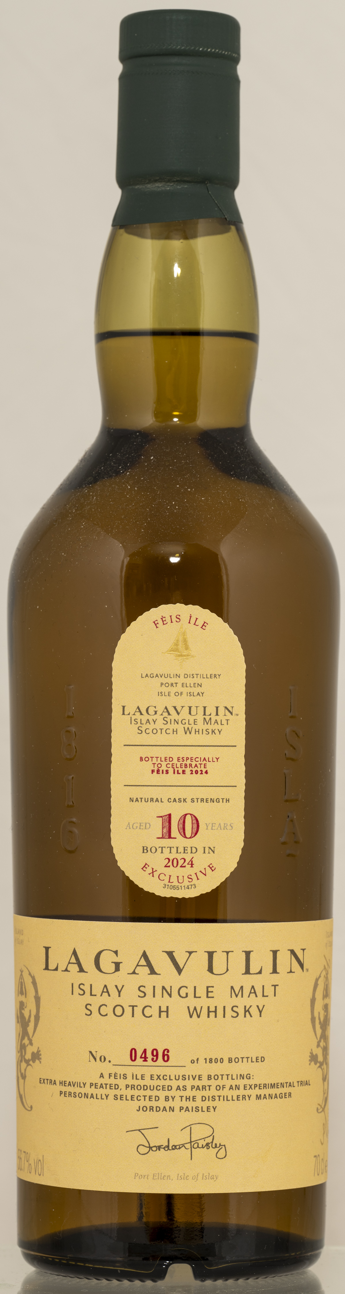 Billede: NZ8_6663 - Lagavulin 10 Feis Isle 2024 - bottle front.jpg