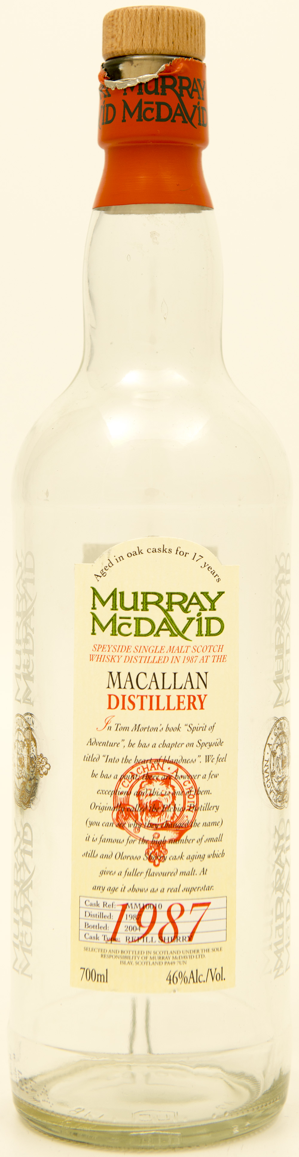 Billede: DSC_3729 - Murray McDavid MacAllan Cask MM10010 1987-2004 (bottle front).jpg