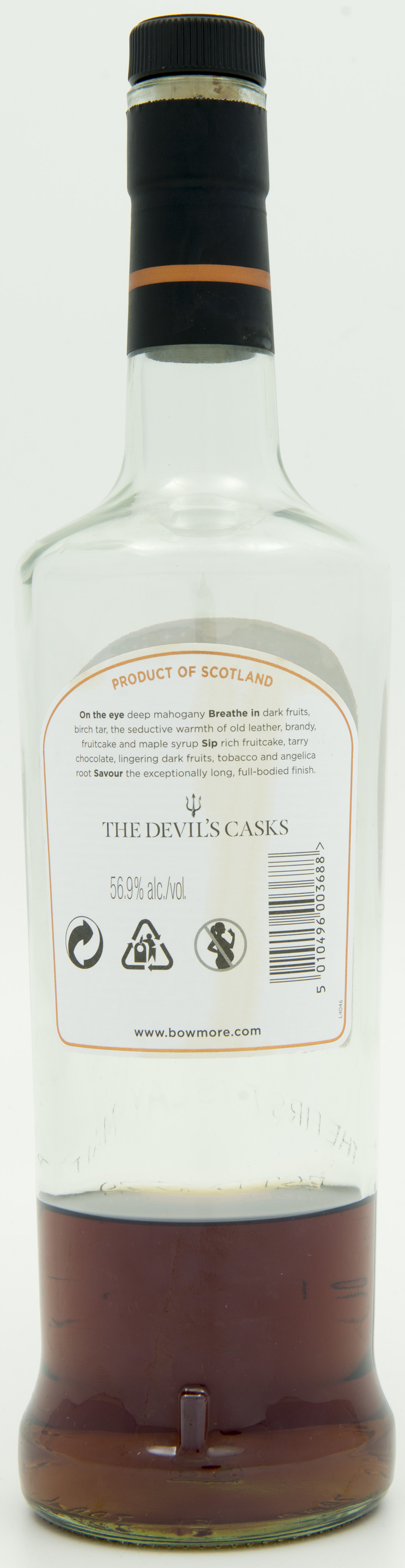 Billede: DSC_4771 - Bowmore Devils Cask - bottle back.jpg