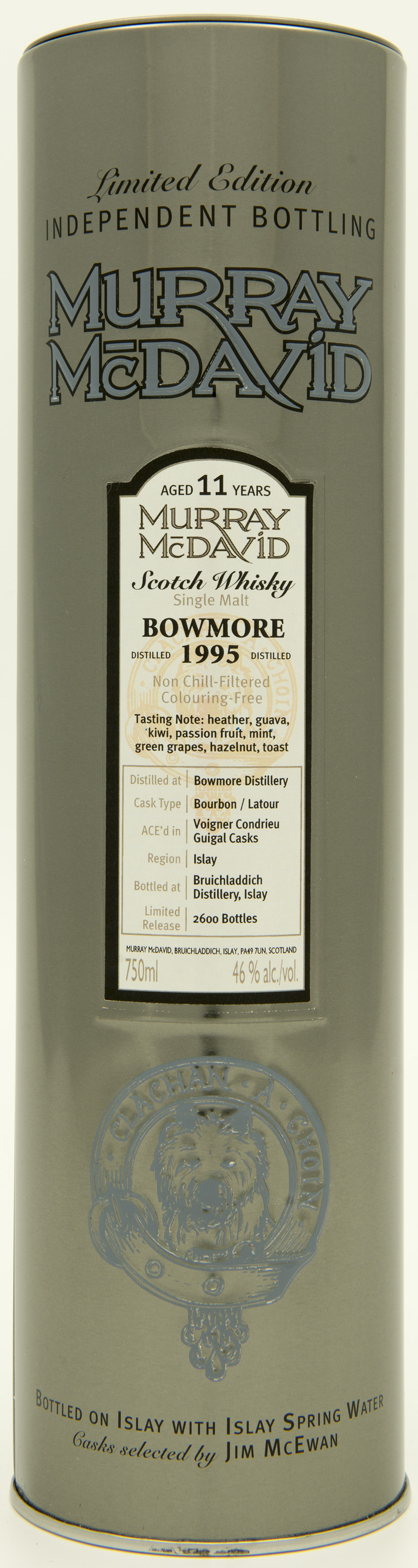 Billede: DSC_6568 Murray McDavid Bowmore 11 years 1995 - tube front.jpg
