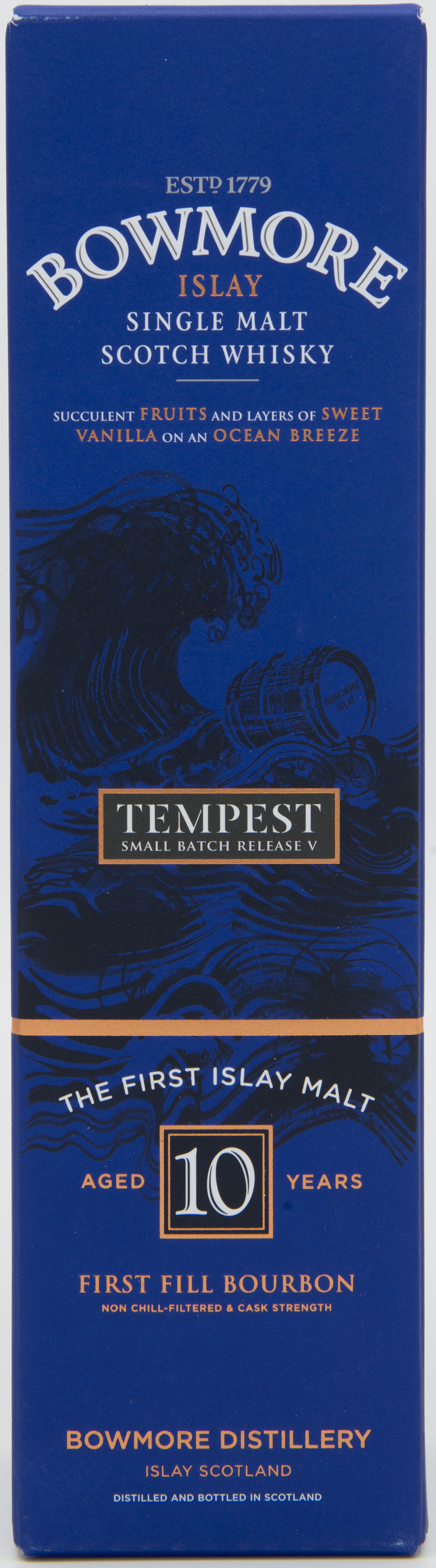 Billede: DSC_6464 Bowmore Tempest batch V - box front.jpg
