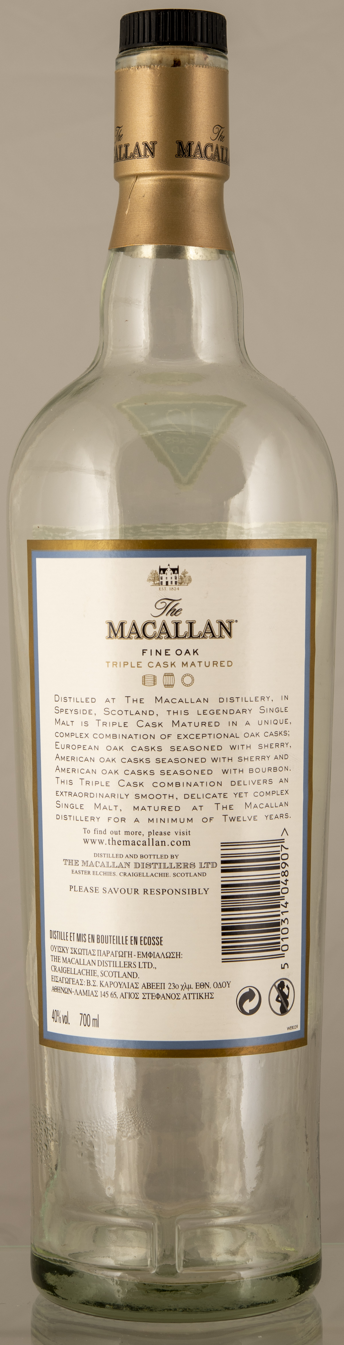 Billede: D85_8403 - MacAllan Fine Oak 12 - bottle back.jpg